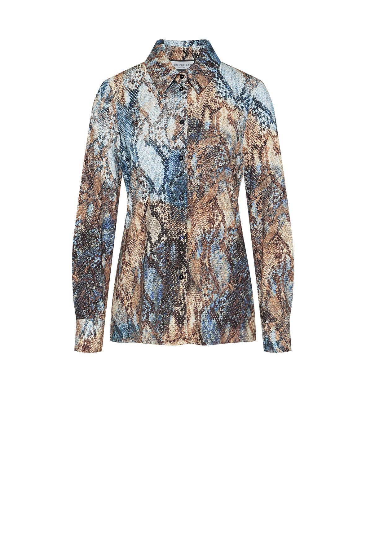 Sem per Lei Hemdbluse mit Schlangenmuster
