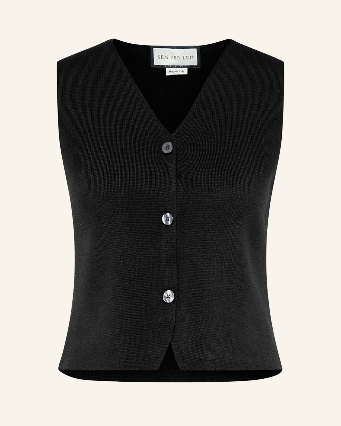 Sem per Lei Weste mit Cashmere black