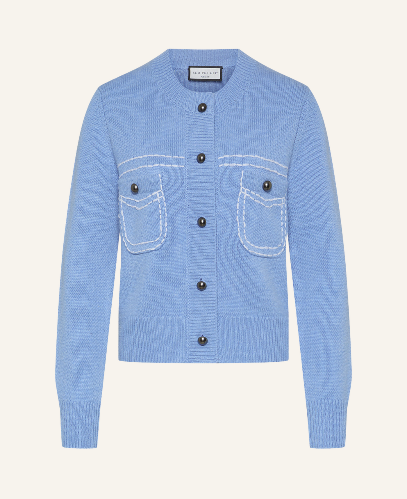 Sem per Lei Cardigan mit Stitching