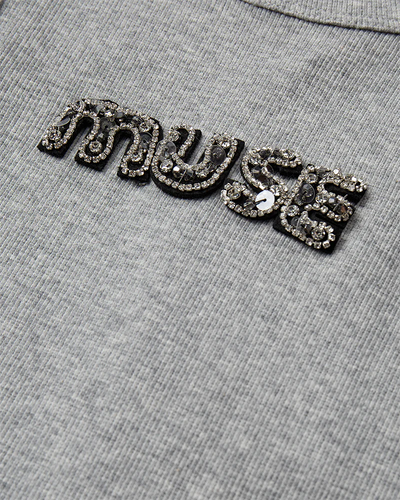 Copenhagen Muse CMSIV Top mit Perlen Grau