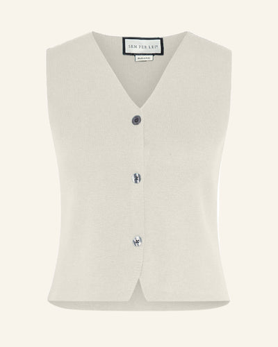 Sem per Lei Weste mit Cashmere black