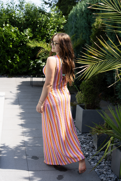 Strickkleid Ibiza mit Ausschnittdetail