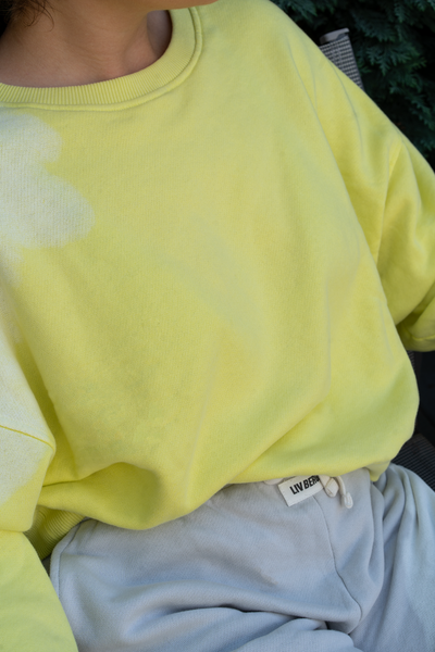 Liv Bergen Sweater Graz bleached gelb