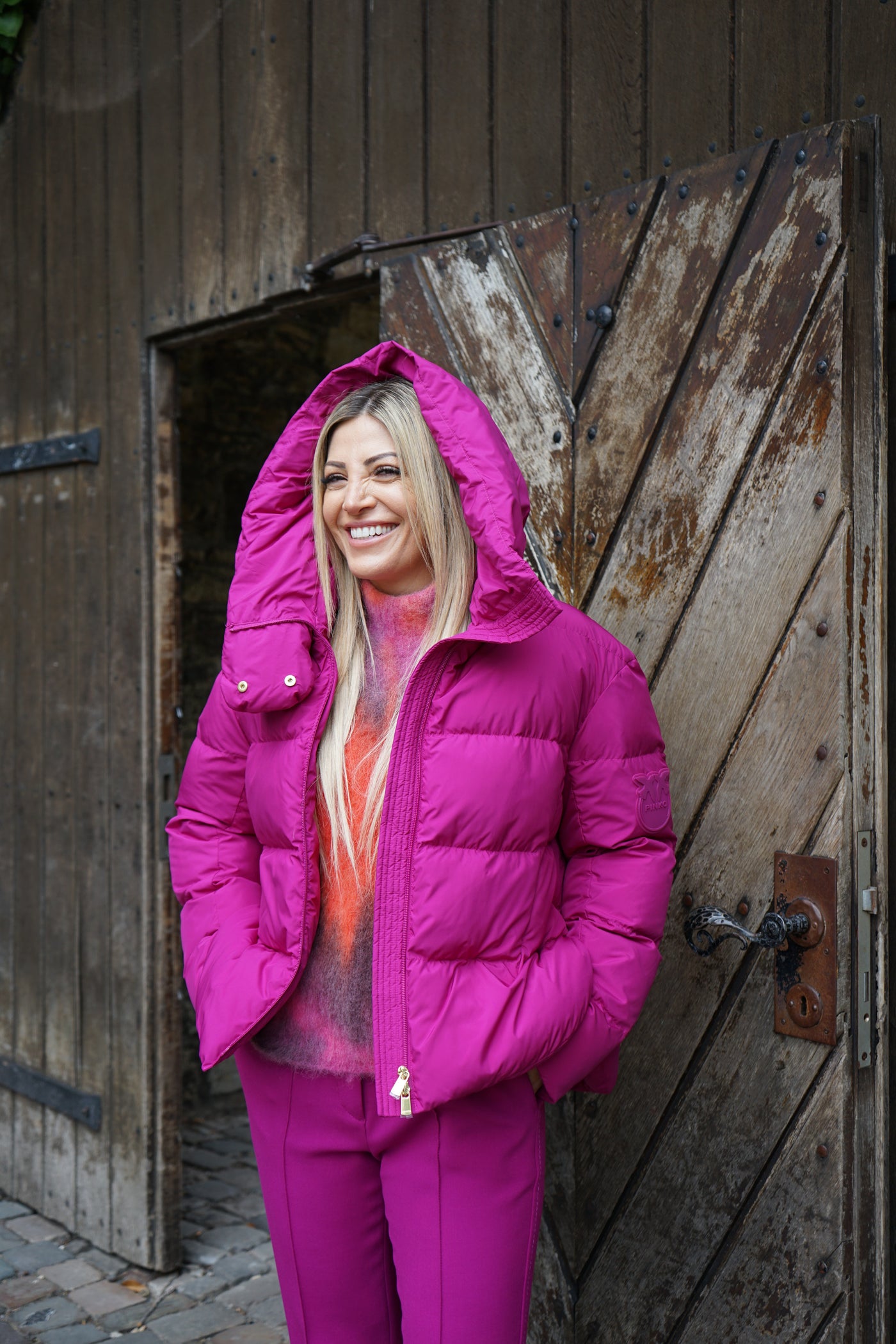 Pinko Giza kurze Steppjacke mit Kapuze