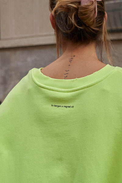 Liv Bergen Sweater Distressed orange