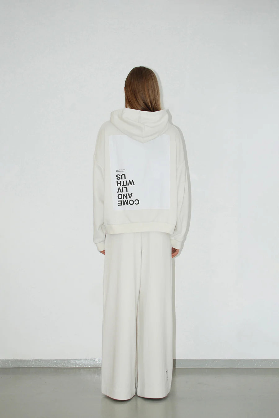 Liv Bergen Hoodie Come offwhite