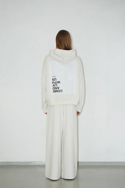 Liv Bergen Hoodie Come offwhite