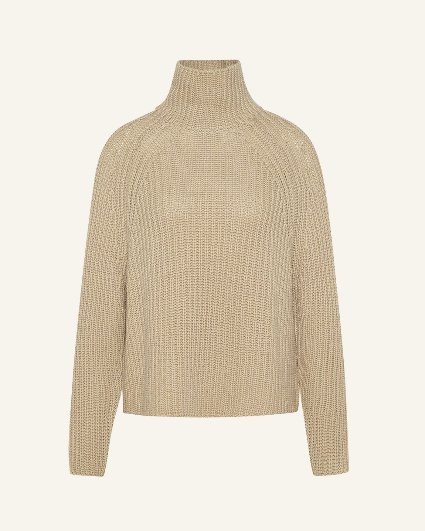 Sem per Lei Pullover mit Stehkragen ecru