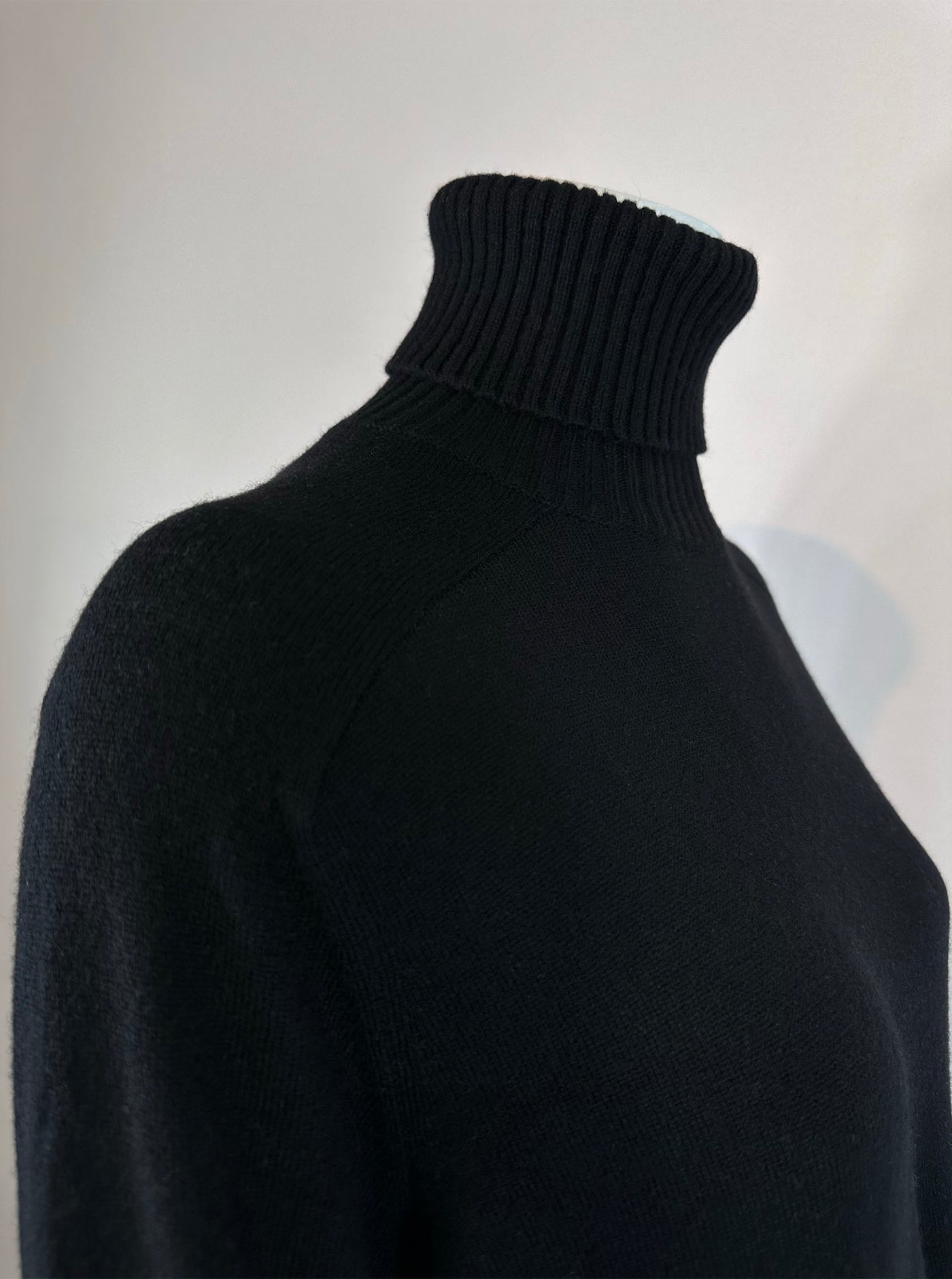 Sem per Lei Langer Strickpullover mit Schlitz black