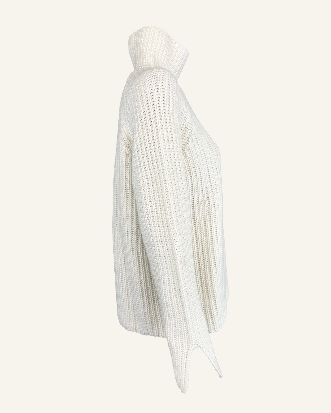 Sem per Lei Pullover mit Stehkragen ecru