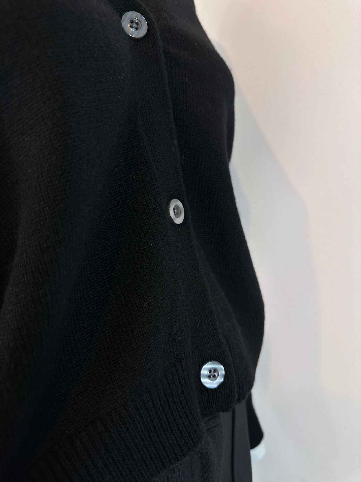 Sem per Lei Strickjacke mit Cashmere black