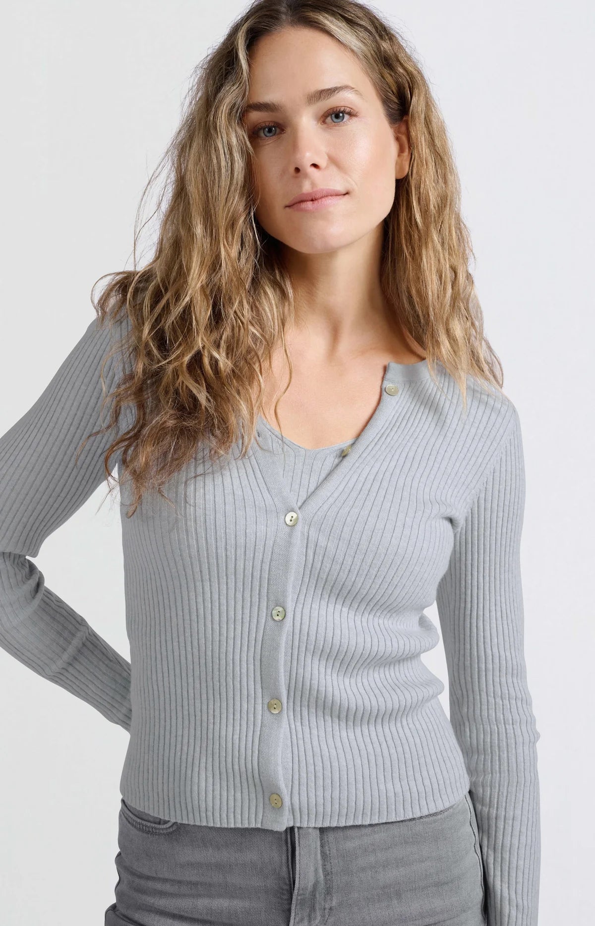 Yaya Cardigan im Lagenlook Grau