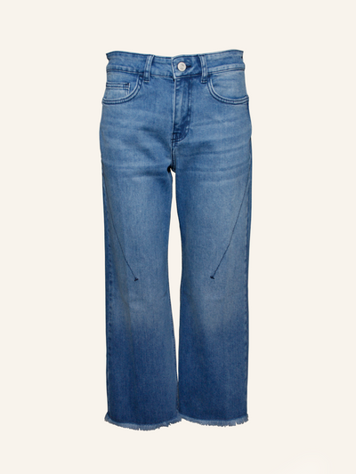Narli Culotte-Jeans mit Ziernähten