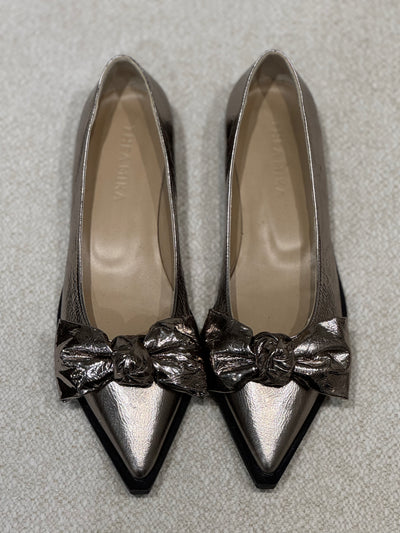 Thea Mika Ballerinas Metallic Schleife