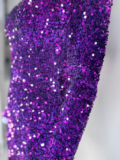 Kleid mit Pailletten Violet