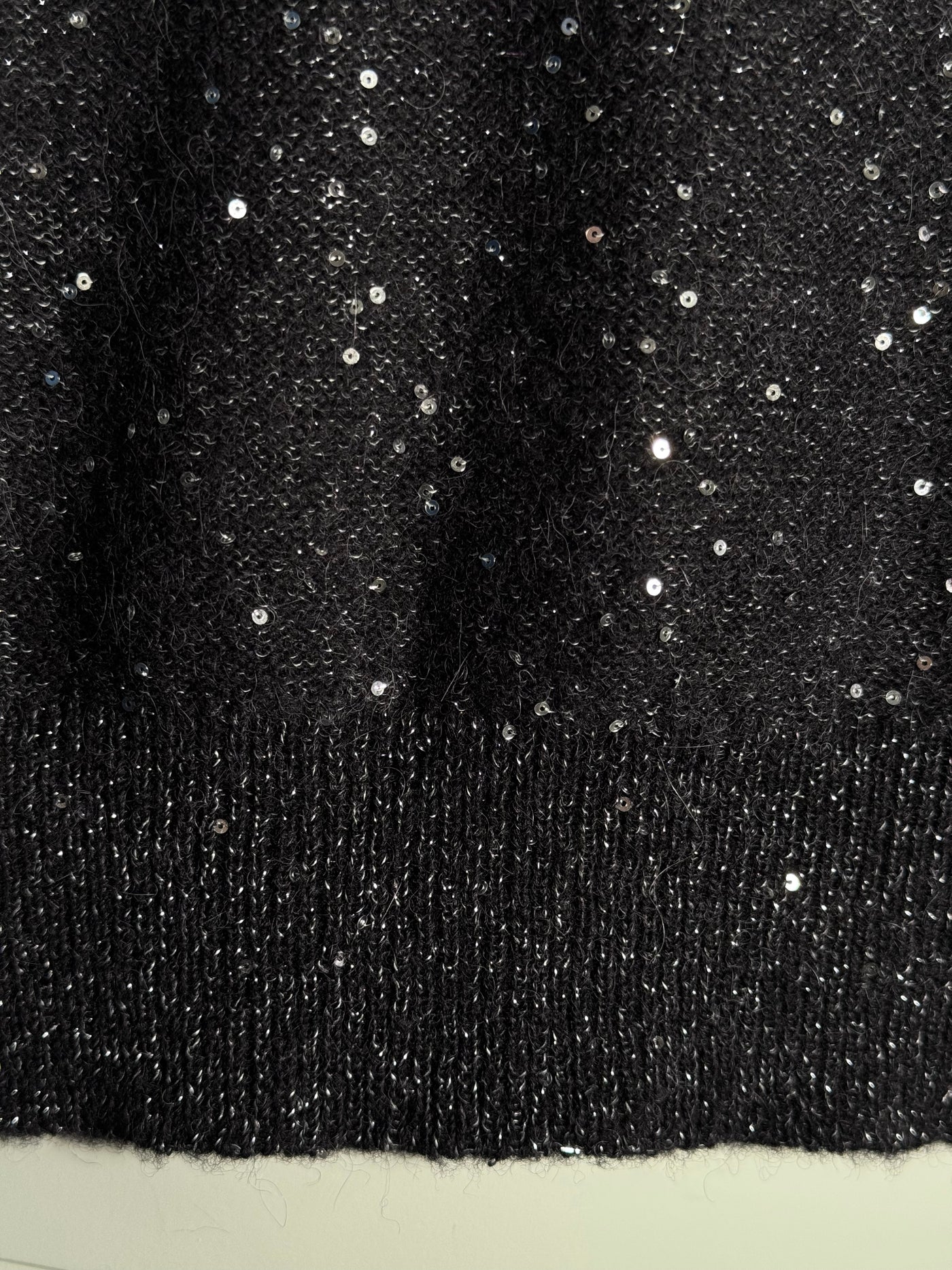 Icona Strick-Poloshirt mit Pailletten