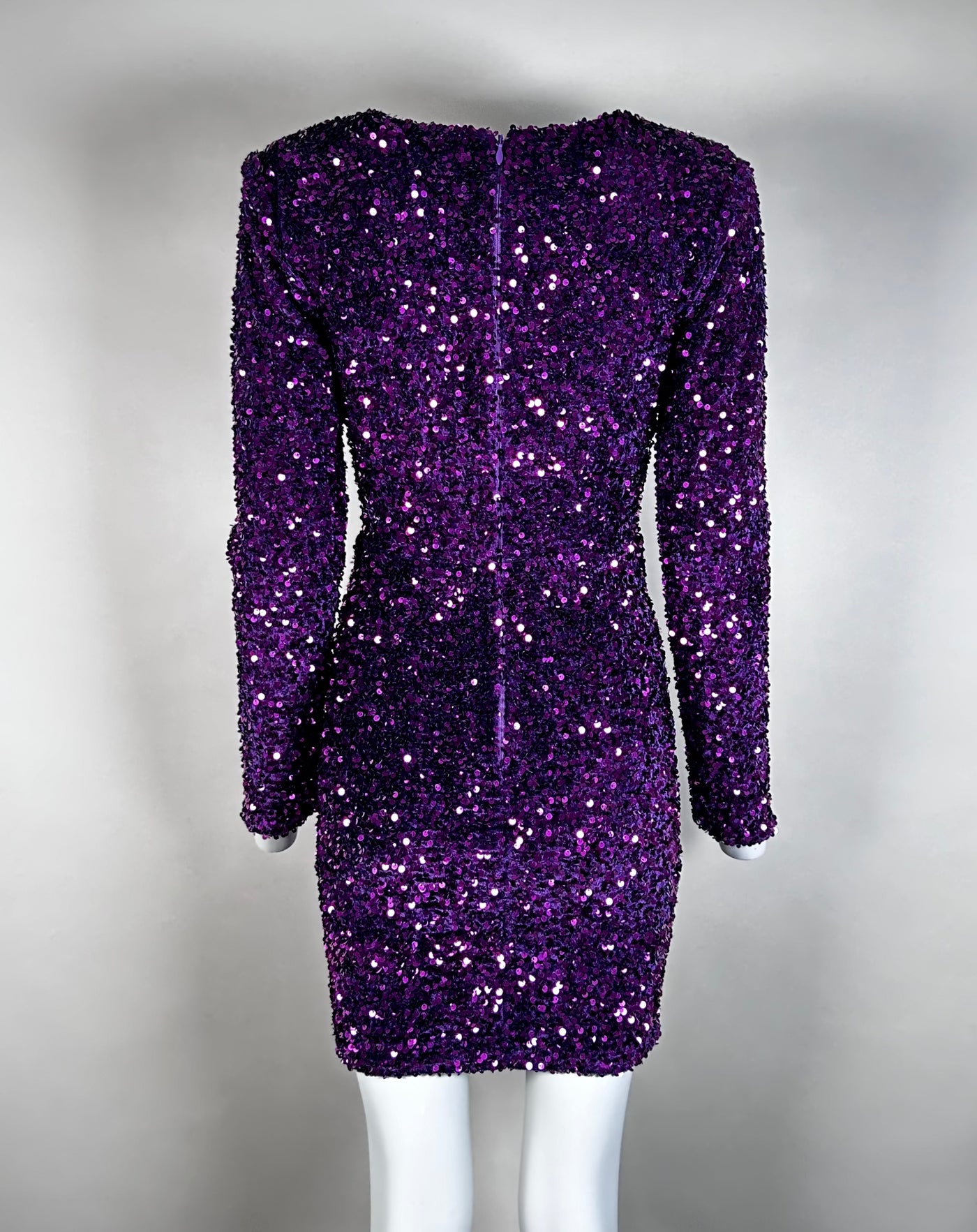 Kleid mit Pailletten Violet