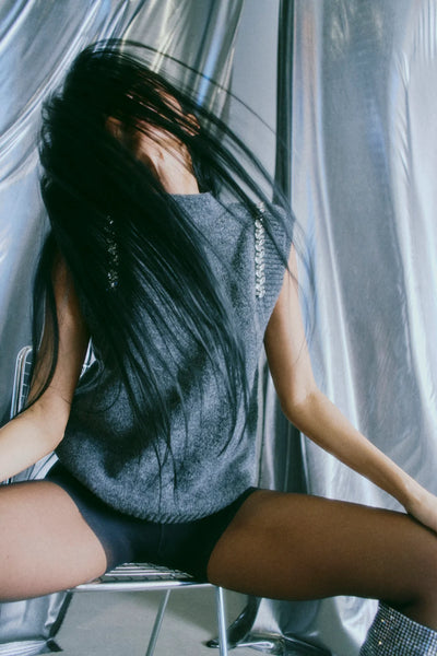 Copenhagen Muse CMIBRA Weste mit Glitzerdetails