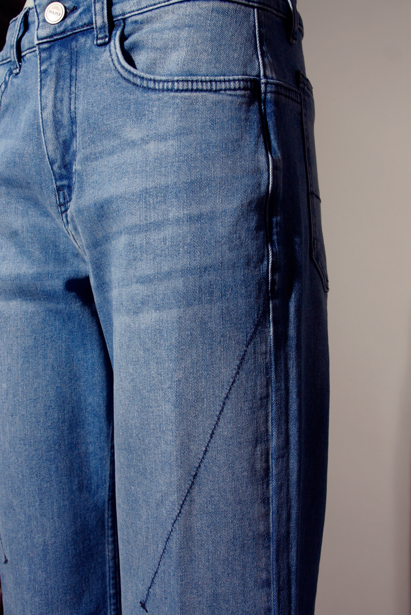 Narli Culotte-Jeans mit Ziernähten