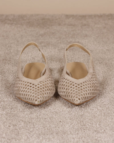 Thea Mika Sling Ballerina Beige Velours