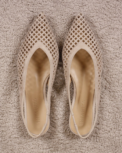 Thea Mika Sling Ballerina Beige Velours