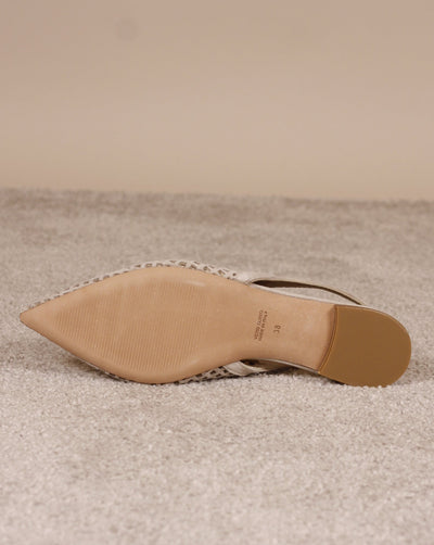 Thea Mika Sling Ballerina Beige Velours