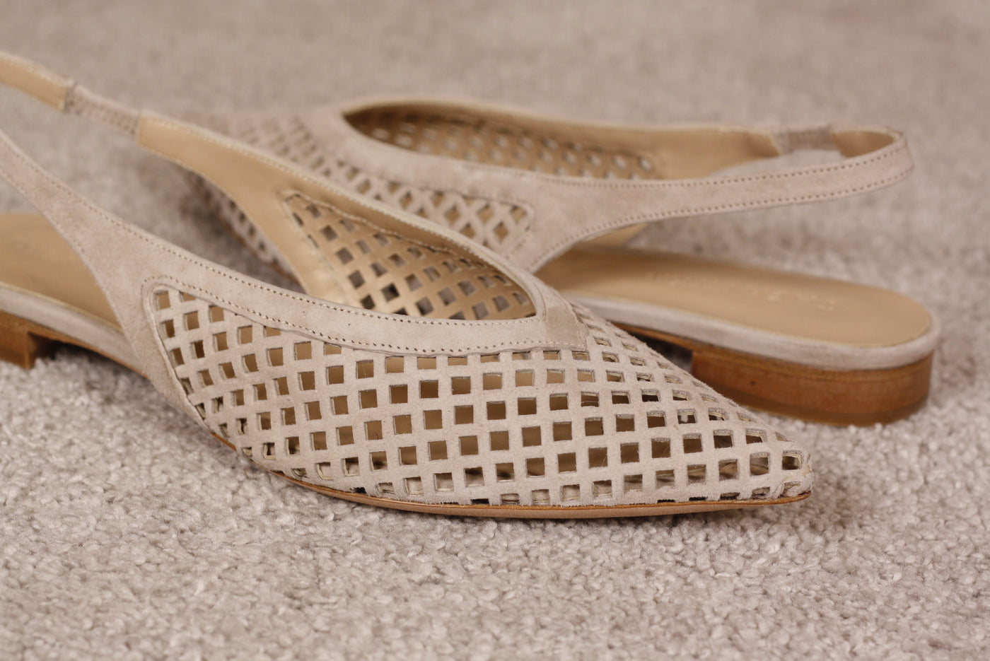 Thea Mika Sling Ballerina Beige Velours