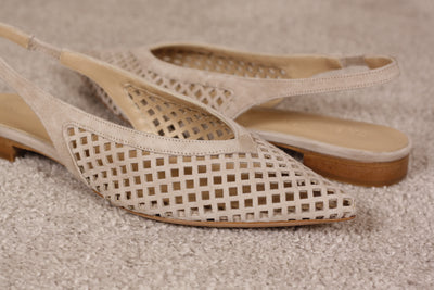 Thea Mika Sling Ballerina Beige Velours