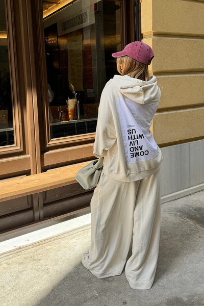 Liv Bergen weite Hose offwhite