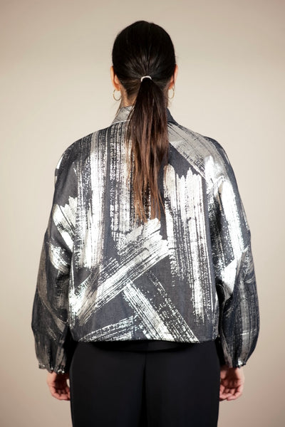 Sem per Lei Jeans Blouson Silber