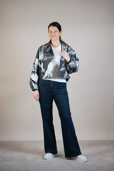 Sem per Lei Jeans mit weitem Bein