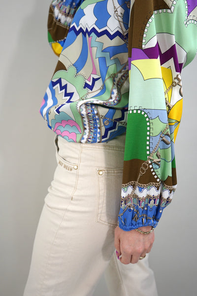 Mucho Gusto Bluse Barcelona Balloon Sleeve