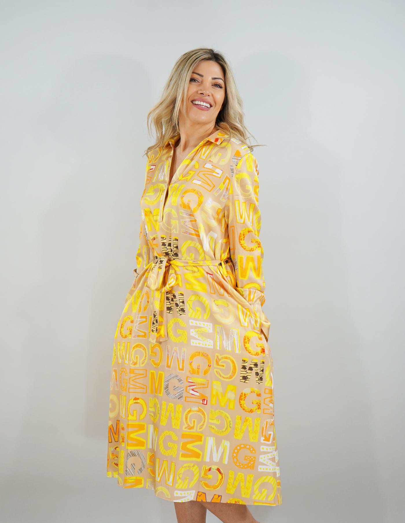 Mucho Gusto Hemdblusenkleid Turin Logomania