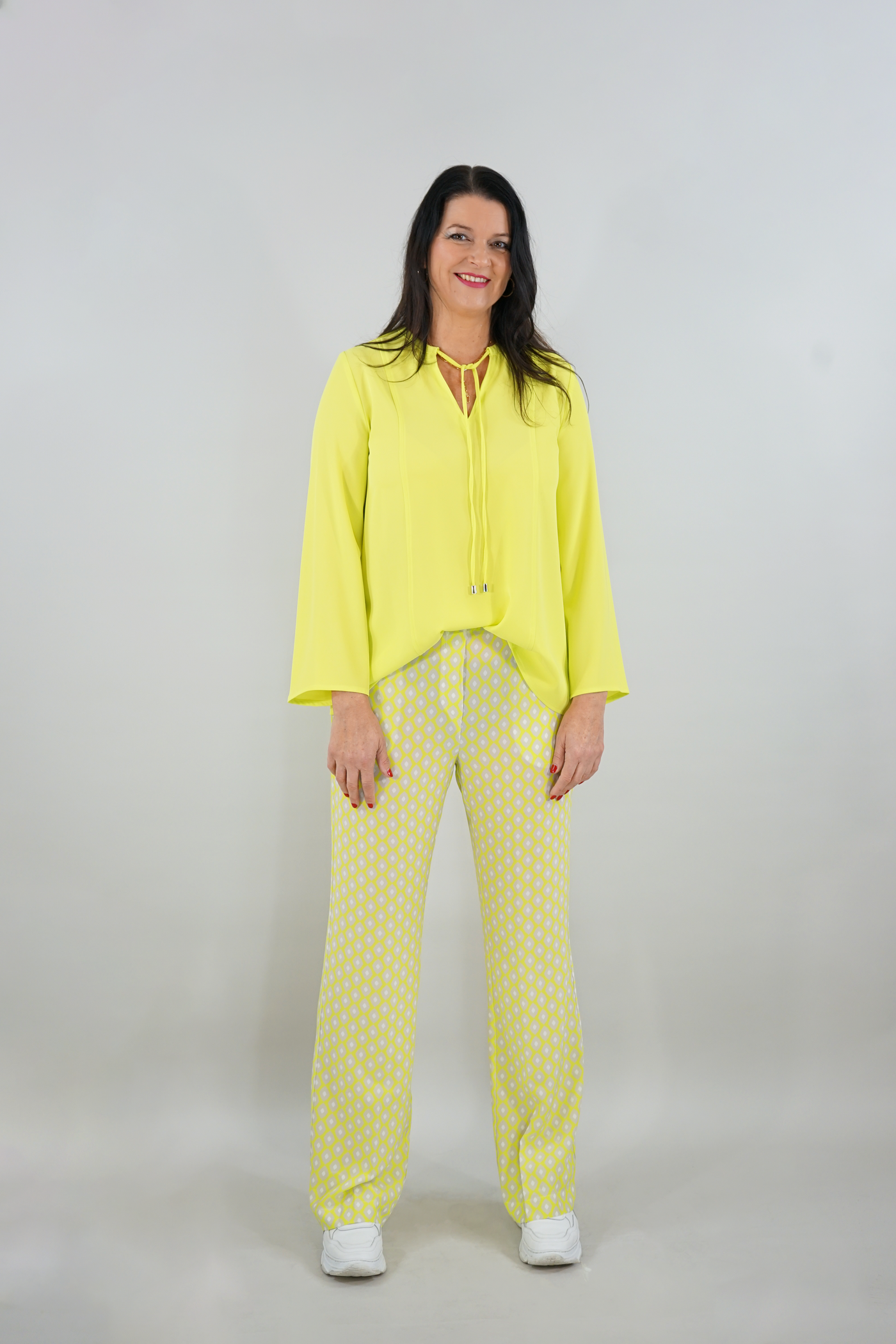 Sem per Lei Marlenehose mit Muster