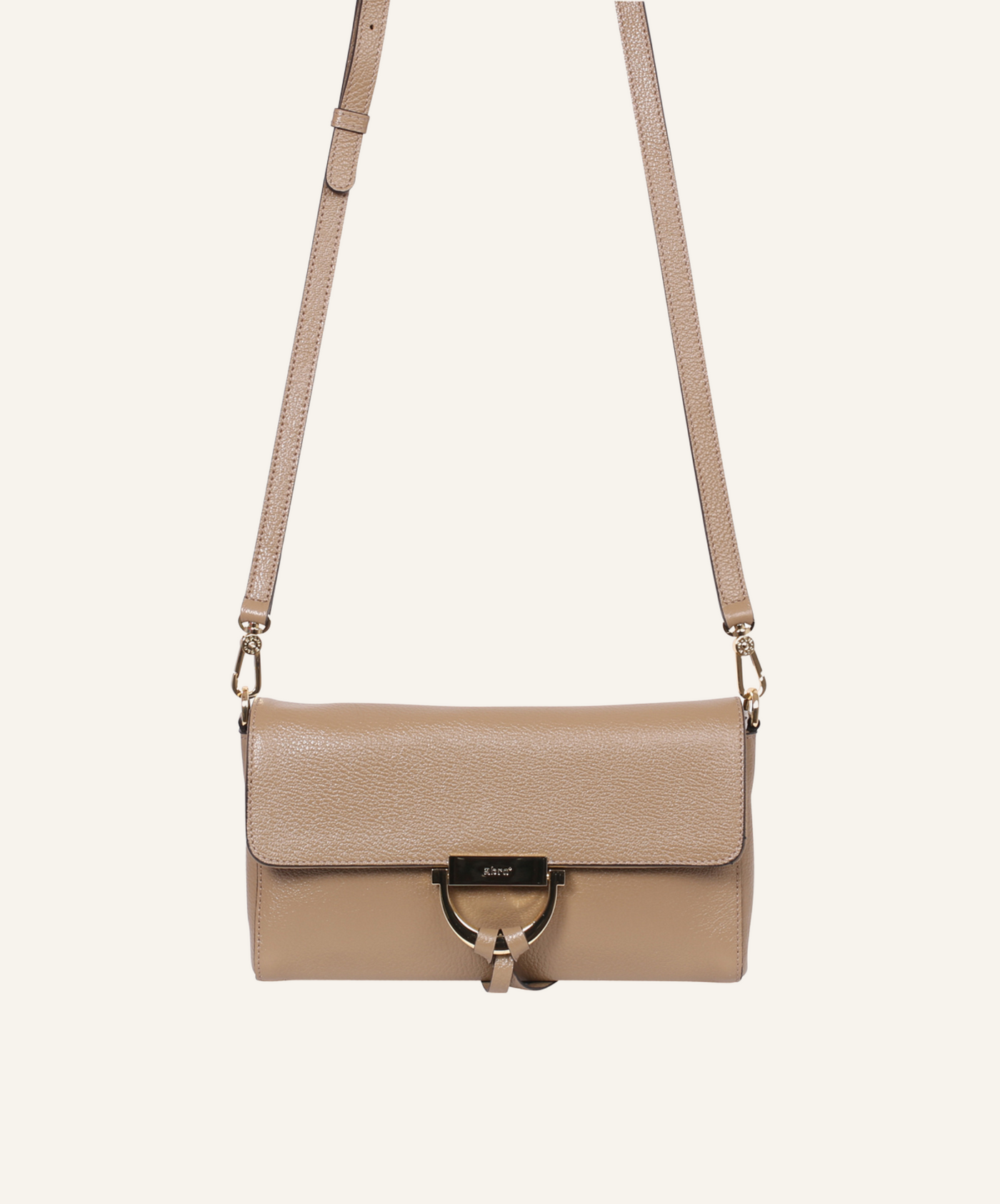 Abro Crossbody-Tasche TEMI Coconut/Gold