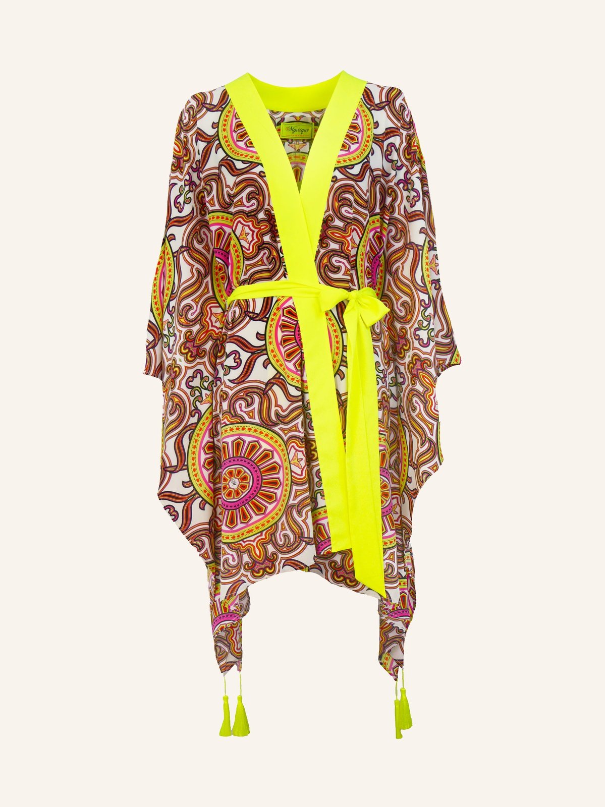 Be Mystique Seiden Kimono Tulum Sun Midi