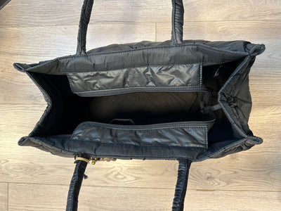 Anokhi Tasche Book Tote Nylon Quilted black