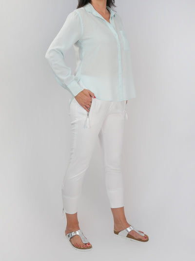Bella Dahl Round Hem Pocket Button Down