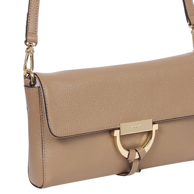 Abro Crossbody-Tasche TEMI Coconut/Gold