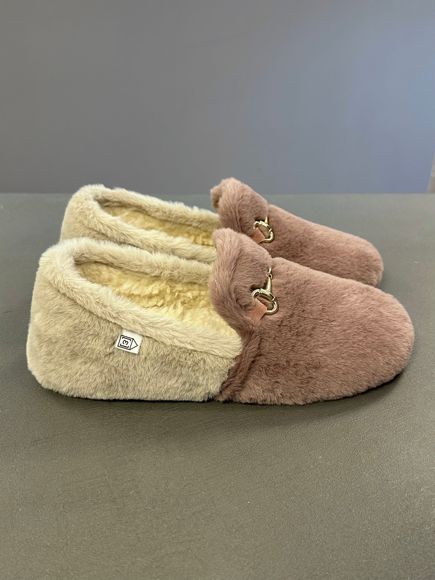 Espadrij Hausschuhe Ballerine Cozy poudre/sable