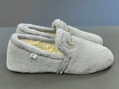 Espadrij Hausschuh Ballerine Cozy grau